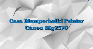 Cara Memperbaiki Printer Canon Mg2570