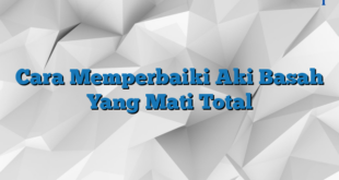 Cara Memperbaiki Aki Basah Yang Mati Total