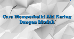 Cara Memperbaiki Aki Kering Dengan Mudah