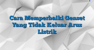 Cara Memperbaiki Genset Yang Tidak Keluar Arus Listrik