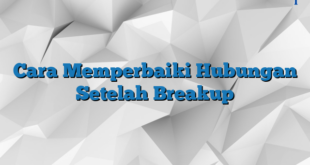 Cara Memperbaiki Hubungan Setelah Breakup