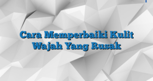 Cara Memperbaiki Kulit Wajah Yang Rusak