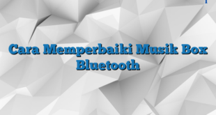 Cara Memperbaiki Musik Box Bluetooth