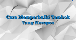 Cara Memperbaiki Tembok Yang Keropos